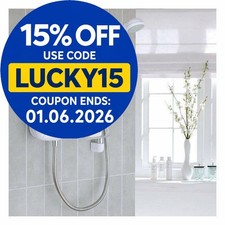 Mira Vigour White & Chrome Manual Power Shower 1.1532.354