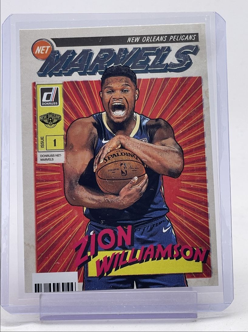 ZION WILLIAMSON 2019-20 DONRUSS NET MARVELS BASKETBALL PELICANS Q5540