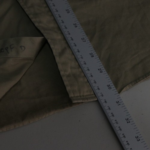 Ralph Lauren Chaps Utility Shirt Mens L Beige Vintage 90s Safari Button Up - Picture 7 of 9