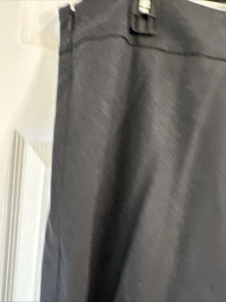 Talbots Italian Flannel Wool Skirt Gray Grey Faux Wrap A-Line Lined Sz 20 NWT - Image 3 of 4