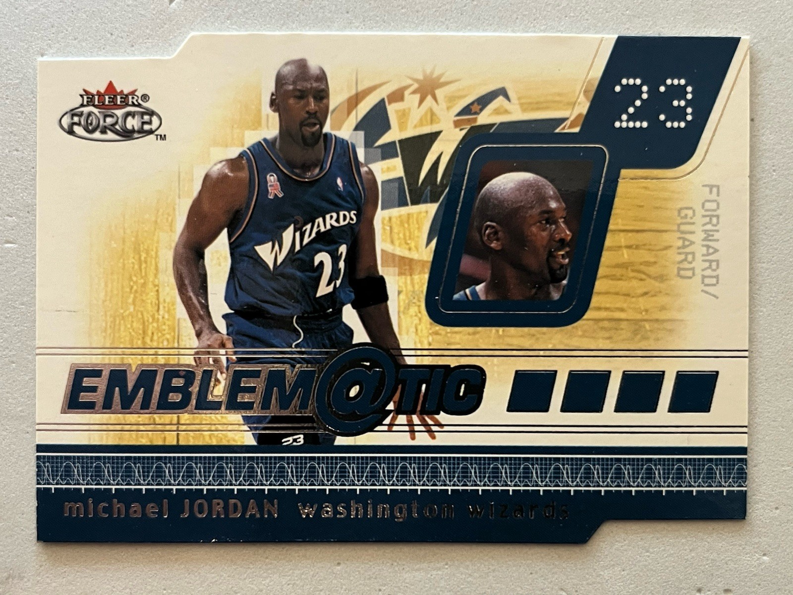2001-02 Fleer Force Emblematic Michael Jordan #/399🥵🔥💥🐐
