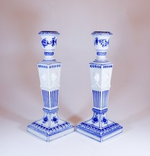 Arnold Krog - Royal Copenhagen Blue Fluted Musselmalet - 2 Candlesticks #15