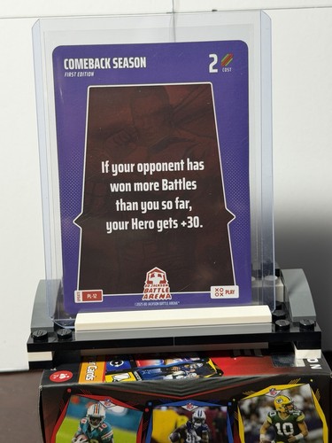 2025 Bo Jackson Battle Arena Alpha Update SSP Play Card #PL-12 Comeback Season