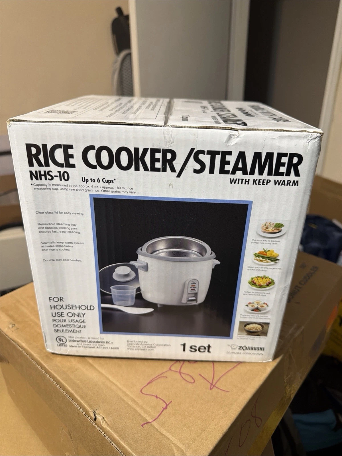 [NEW] Zojirushi NHS-10 Rice Cooker/Steamer With Keep Warm 6 Cups