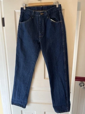 Rustler Jeans Mens 31x32 Blue Dark Wash Regular Fit Straight Leg Denim Casual - Image 1 of 4