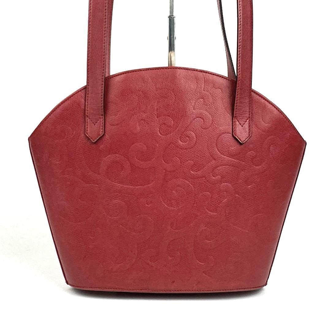 Borsa a tracolla Yves Saint Laurent in pelle rossa cucita autentica