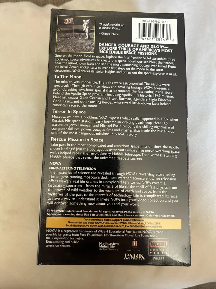 Vtg VHS 3 Tape Set Nova Space Explorers Documentary Sealed - Image 3 of 4