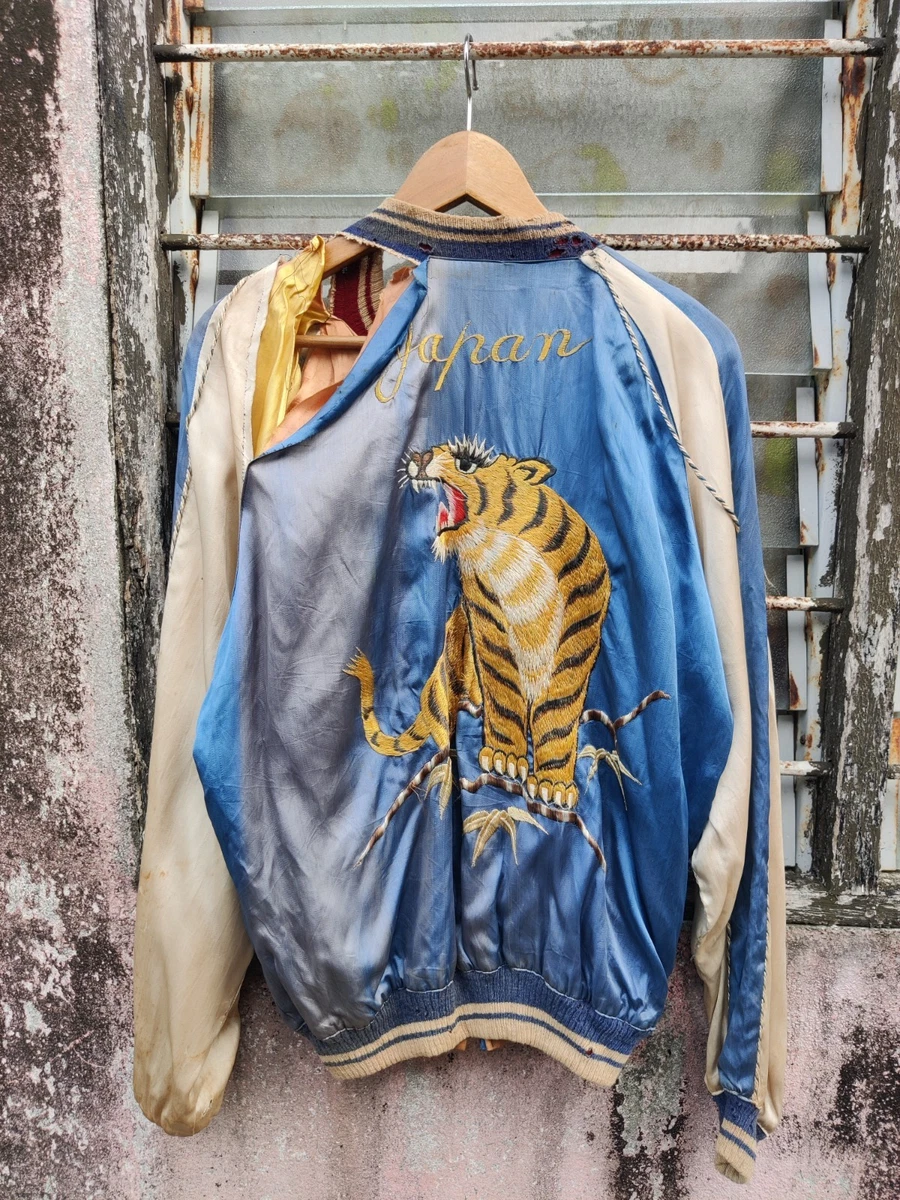 未使用２面用 SAKAJAN silk 馬 花 スカジャン vintage Sukajan Coats, Jackets & Vests for Men for Sale - Shop New & Used
