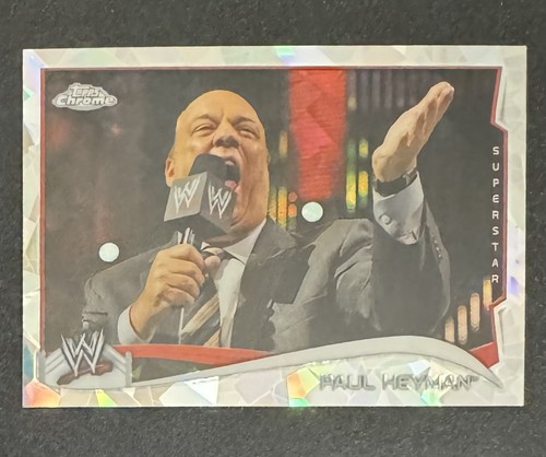 Paul Heyman [Atomic] #36 2014 Topps Chrome WWE card