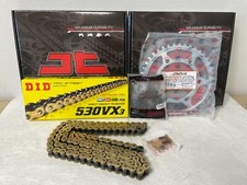 CHAIN AND SPROCKET KIT FOR GSXR1000 K9 L1-6 SUZUKI  2009 TO 2016 DID GOLD X-RING