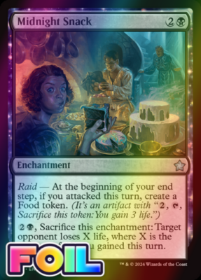 x1 Midnight Snack FDN Foundations MTG 65 FOIL UNCOMMON M/NM 1x | eBay