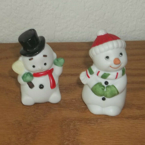 Vintage HOMCO Snowmen Figurines 5504 (Set of 2) Mint eBay