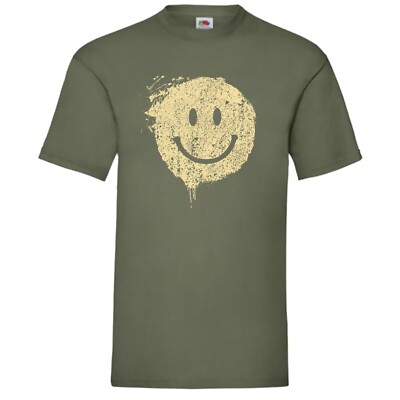 Smile Splat T-Shirt Sprühfarbe Graffiti Street Art