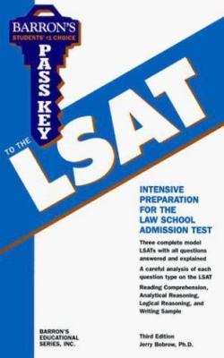 Barron's Pass Key to the Lsat: Law School Admission Test Bobrow, Jerry, Covino,