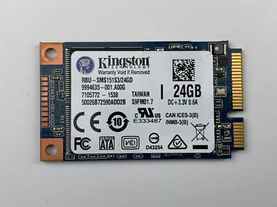Kingston SMS151S3/24GD Festplatte SSD mSATA 24GB Solid State Drive