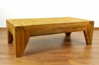 Tisch Aus Teakholz, 90X50Cm, Couchtisch, Wohnzimmertisch, Beistelltisch