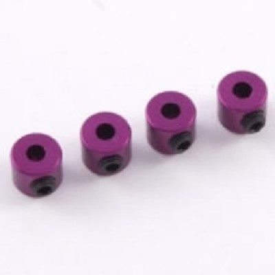 FASTRAX FAST34PU SPACERS NUTS + PURPLE BEADS 4 PC