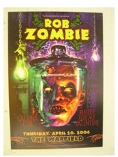 Rob Zombie Poster White At The Warfield