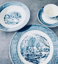 SALE Vintage Currier & Ives Set 16 Pieces. Only $3.00 Per Piece! SALE! 
