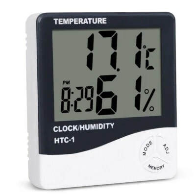 CNYST LCD Digital Temperature Humidity Meter Indoor Outdoor Thermometer Hygrometer