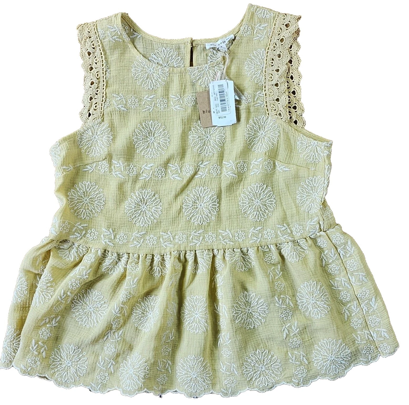 Camisetas sin mangas bordadas para mujer