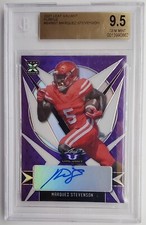 2021 Leaf Valiant Purple Marquez Stevenson Autograph RC 22/25 BGS 9.5 w/ 10 Auto