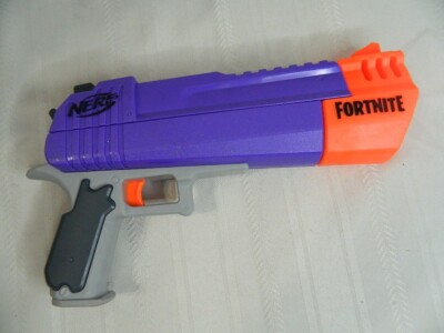 NERF E7510 Fortnite HC-E Mega Dart Blaster Gun Purple Orange Gray Single Shot