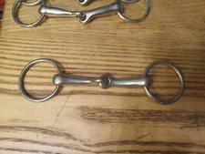  loose ring snaffle bit pony 4 in mouth