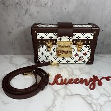 Authenticated Louis Vuitton Petite Malle Soft MM Brown