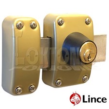Lince Lock High Security Heavy Duty Garden Gate Shed Garage Rim Dead Bolt