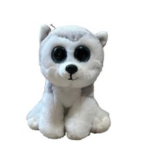 Ty Beanie Baby - BUFF the Husky Dog 6" Stuffed Plush Toy NEW MWMTs