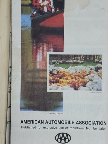 Road Map Michigan USA AAA 1984 Folding Paper Travel Directions - Picture 8 of 9