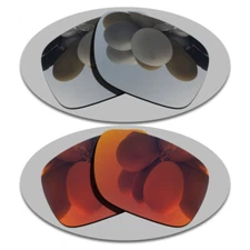 US Silver&Fire Red Replacement Lenses For-Oakley Holbrook Mix Polarized