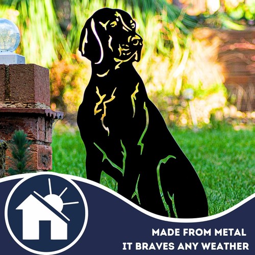 Dog Garden Memorial Grave Marker Plaque Stone Statue Vizsla Weimaraner Ashes Urn - Picture 42 of 43
