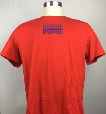 PUMA X PEPSI COLA T-SHIRT RARE HTF TEE RED SHORT SLEEVE SHIRT A23