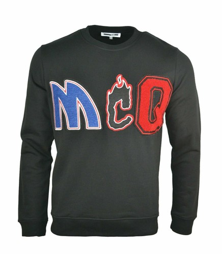 MCQ TEXTURED LOGO SWEATSHIRT JUMPER 