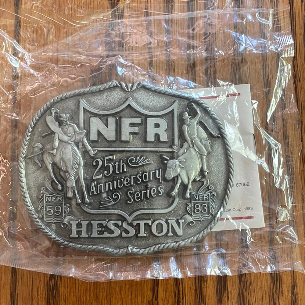 【MAN】 1983 Hesston “25th Anniversary” Belt Buckle | eBay