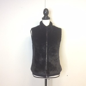 talbots fur vest