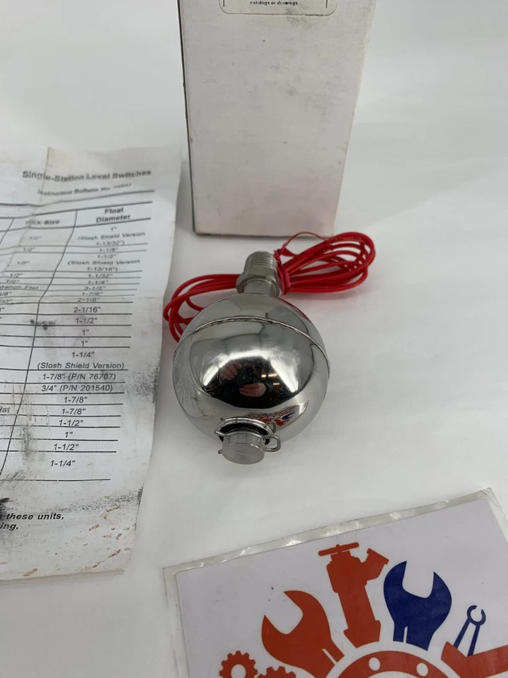 Gems 79999 Hi-Temp Float Level Switch LS-1950 SPST Stainless Steel 750PSI 20VA - Image 3 of 4