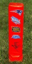 New England Patriots #24 TY LAW Signed Autographed Football Pylon COA! SB CHAMPS