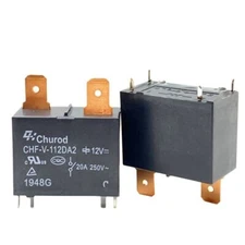 2Pcs CHUROD CHF-V-112DA2 12VDC Power Relay 4Pin 20A 250V