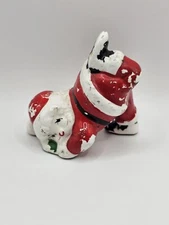 Vintage J.S.N.Y. Santa Claus Tumbling Christmas Figurine Hand Painted 3" Tall