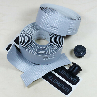 Deda Elementi Lenkerband - Farbe silber carbonlook - mit Lenkerstopfen