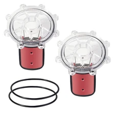 2 Pack Check Valve Cover with Flapper Assembly Replacement for Jandy 7235 7236