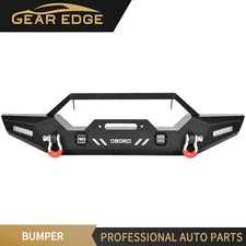 Front Bumper for 1987-2006 Jeep Wrangler TJ &YJ &LJ Crawler Bumper w/Winch Plate