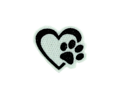 20x Hundepfoten-Patches Aus Stoff – Schwarze Applikationen Zum Aufnähen Für Kleidung & Taschen