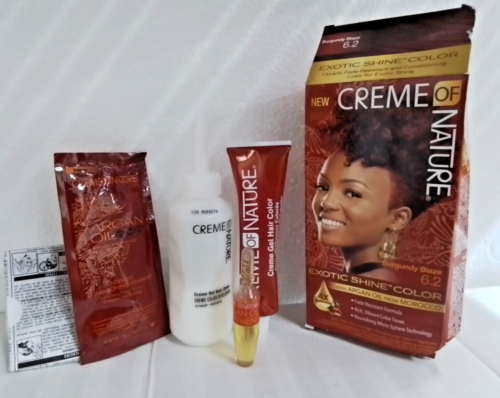 Creme of Nature Exotic Shine / #6.2 Burgundy Blaze (NEW - DAMAGED BOX)