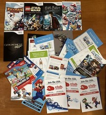 Nintendo Wii Original Instruction Manuals/Art Work Only Lot NO GAMES
