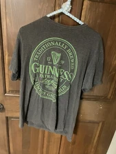 Size Large Grey Guinness Beer T Shirt