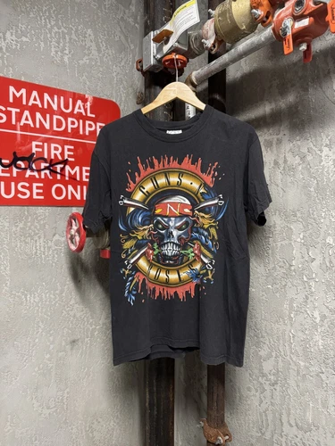 RARE Guns N Roses Faded Euro Tour Parking Lot Bootleg Vint Vintage vintage concert t-shirt, vintage, size L, single stitch, B+ condition